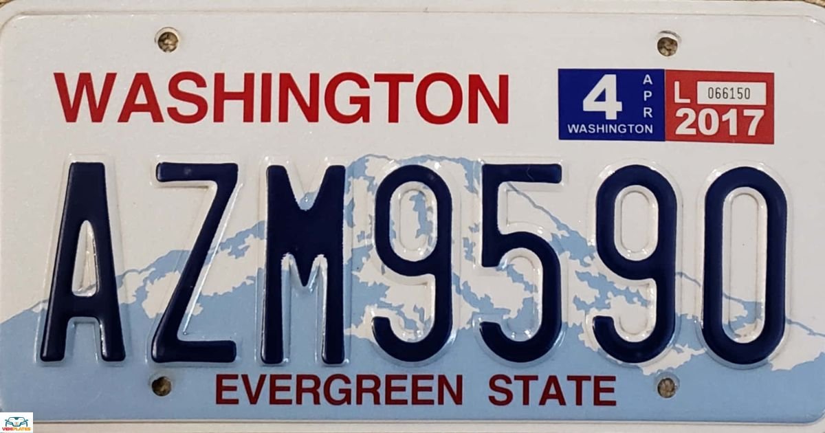 What Mountain Is On Washington License Plate?